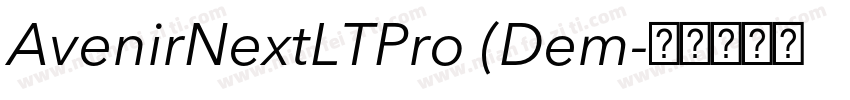 AvenirNextLTPro (Dem字体转换